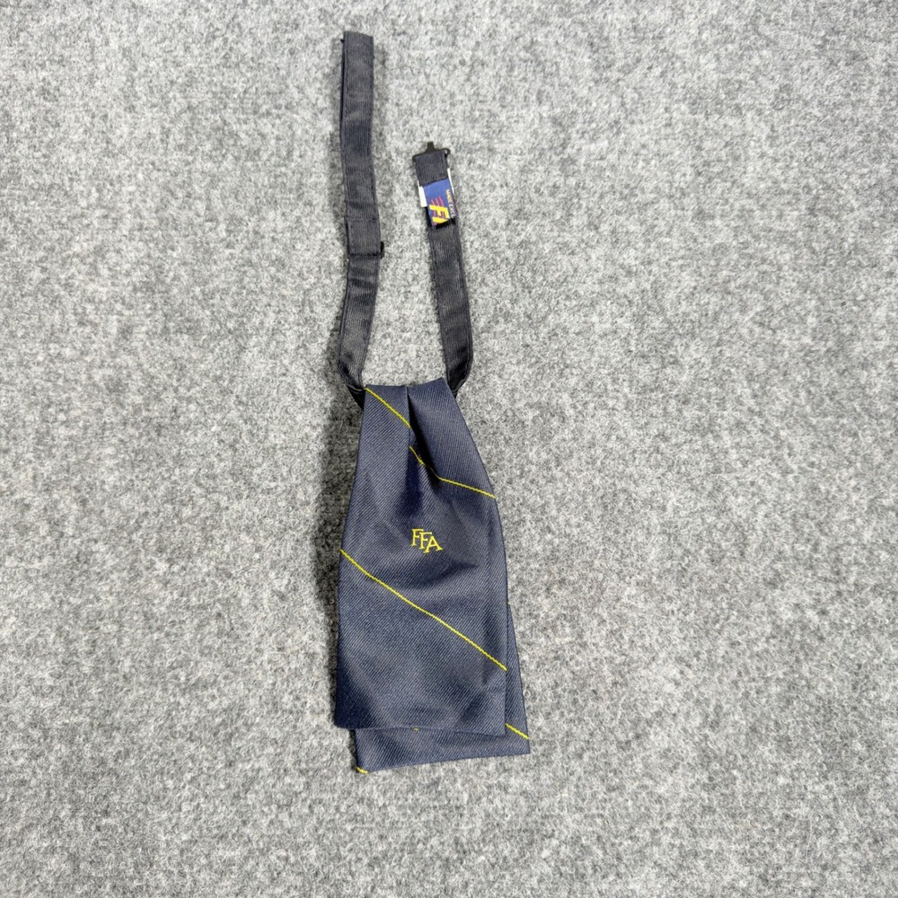 FFA GS-2 Scarf Tie Women One Size Blue Yellow Striped